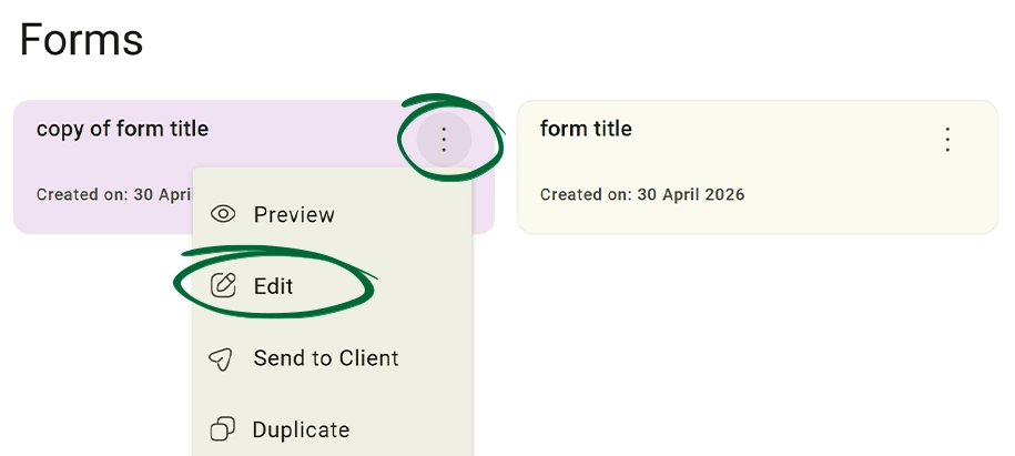 Edit the Copy screenshot